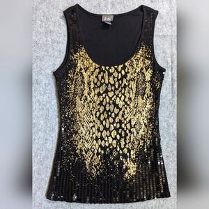 Dots Black and Gold Shirt L